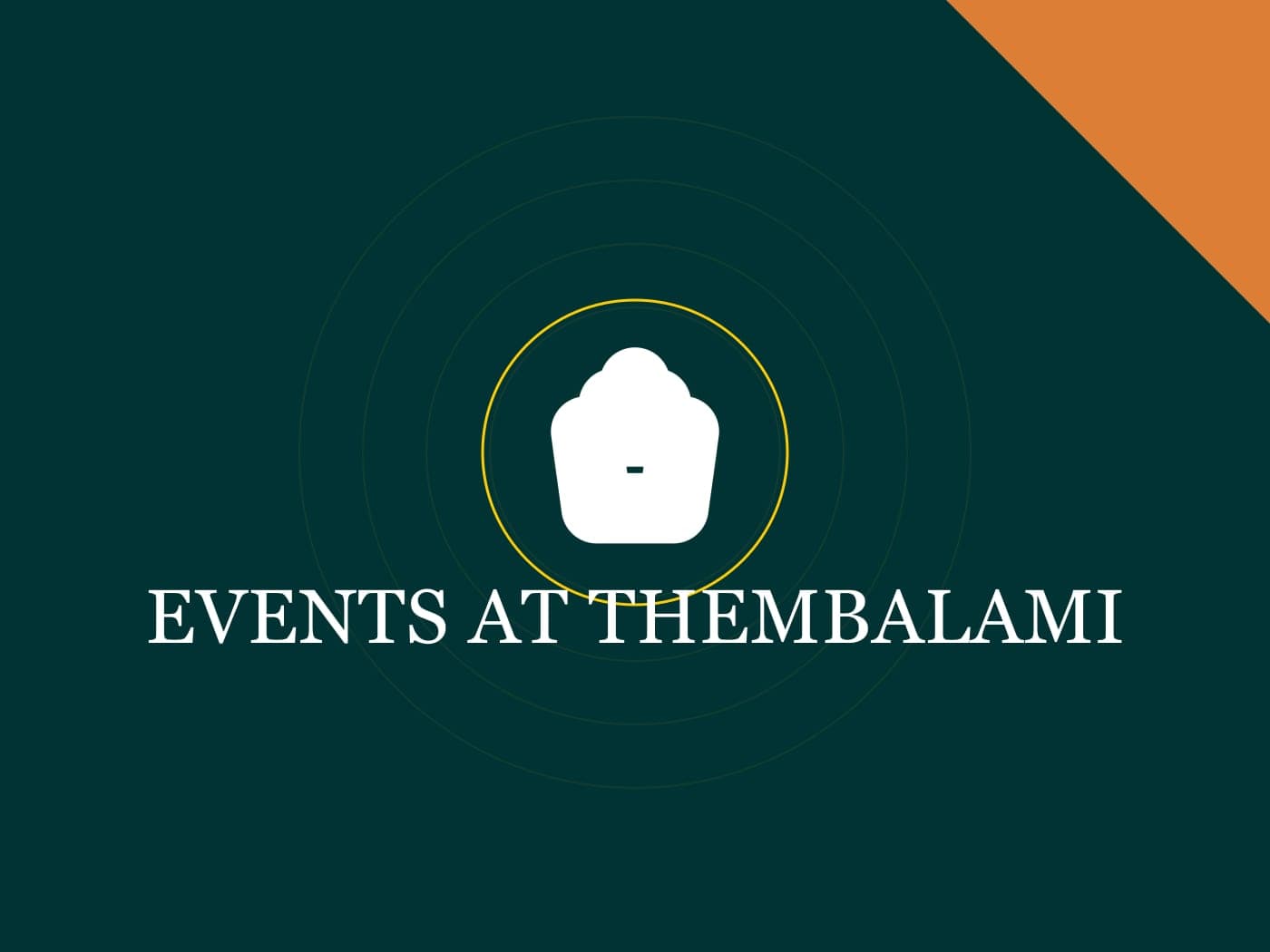 Event banquet setup at Thembalami